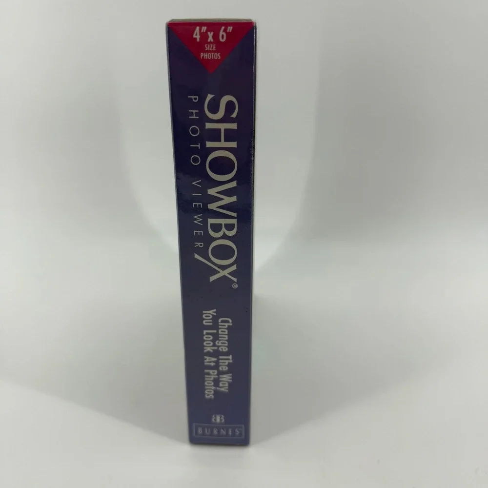 Burnes of Boston Showbox Photo Viewer Charcoal 4x6 Holds 40 Photos Vintage 1991